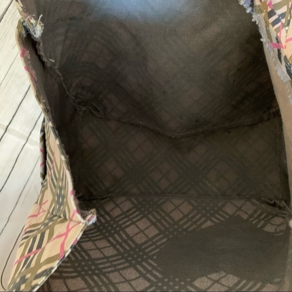 O’NEILL Pink And Gray Plaid Travel/Beach Tote - Picture 2 of 6